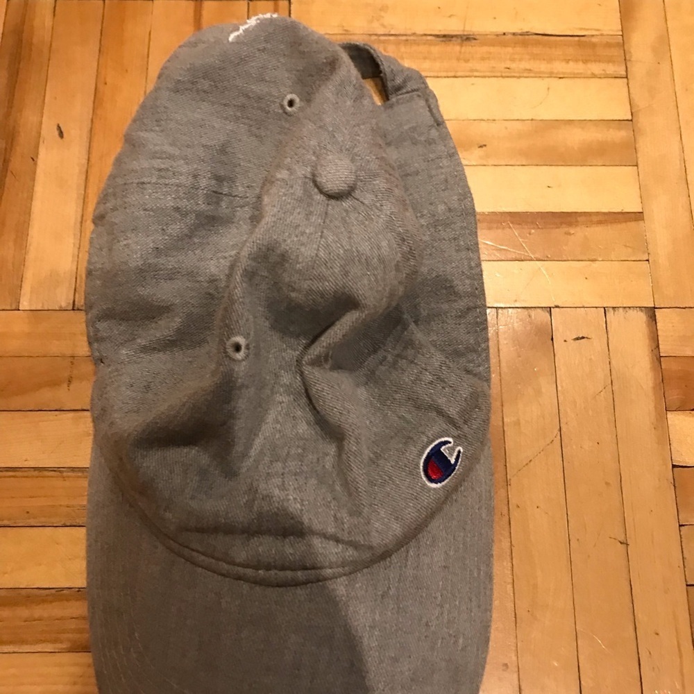 3/15$ Champion Gray Hat Minimalist Design Adjustable